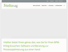 Tablet Screenshot of intellior.ag